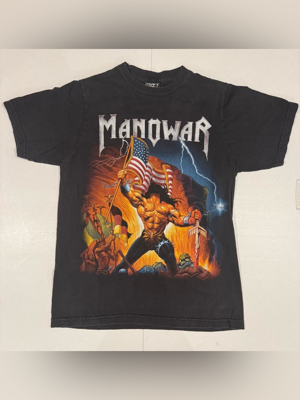 Vintage Manowar band t shirt size medium Warriors of the World